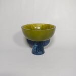 Two-Tone Resin Pedestal Bowl